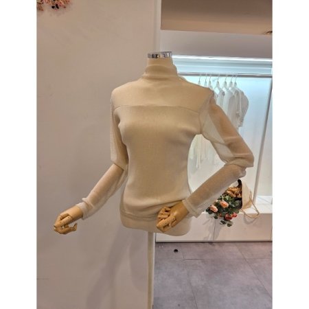 글리터 시스루 티셔츠