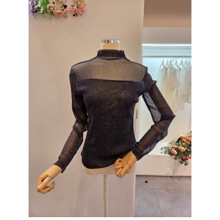 글리터 시스루 티셔츠