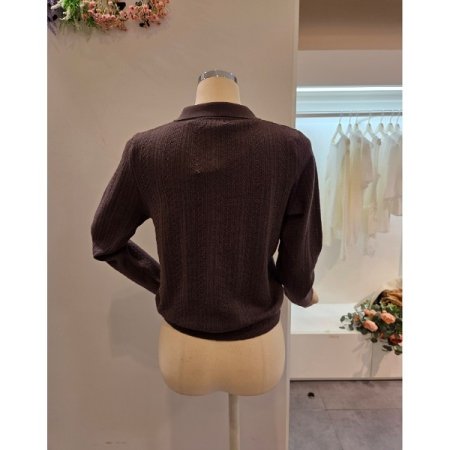 카라 긴팔 가디건