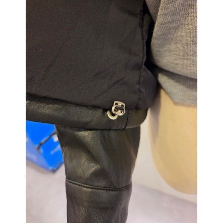 스트링 카라 레자 자켓