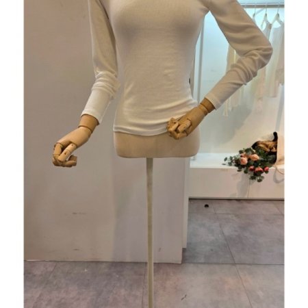 라운드 골지 티셔츠