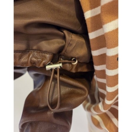 하이넥 스트링 레자자켓