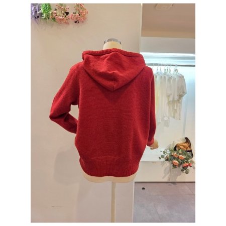 후드 투웨이 니트 가디건