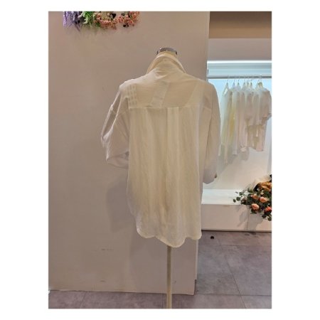 스카프 루즈핏 셔츠 세트