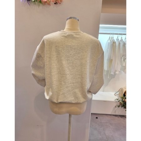 레터링 프린트 맨투맨티셔츠