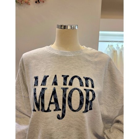 빅 레터링 오버핏 맨투맨티셔츠