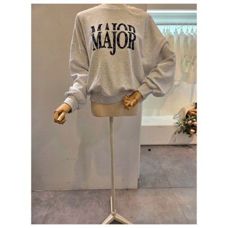 빅 레터링 오버핏 맨투맨티셔츠