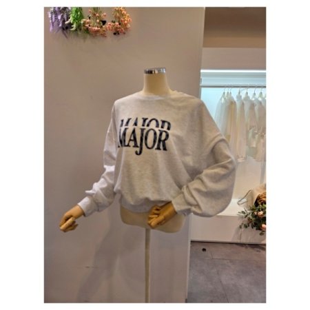 빅 레터링 오버핏 맨투맨티셔츠