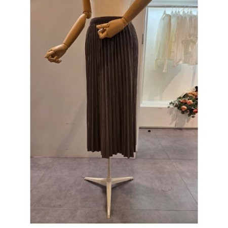 심플 밴딩 플리츠 스커트