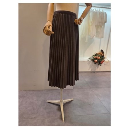 심플 밴딩 플리츠 스커트