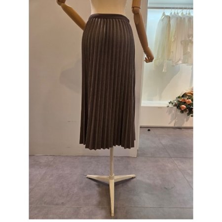 심플 밴딩 플리츠 스커트