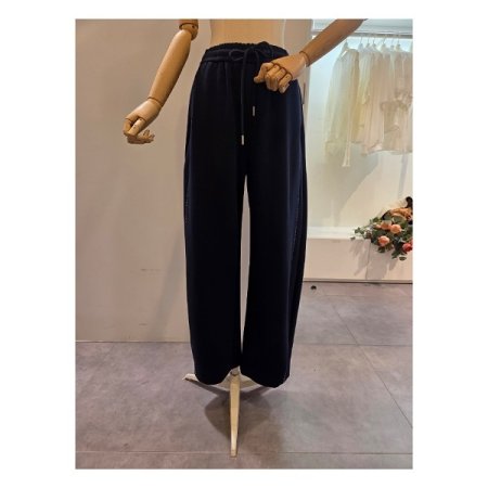 옆 스티치 포인트 밴딩 팬츠
