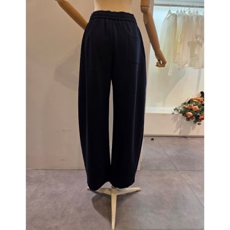 옆 스티치 포인트 밴딩 팬츠
