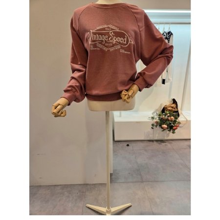 레터링 레글런 맨투맨 티셔츠