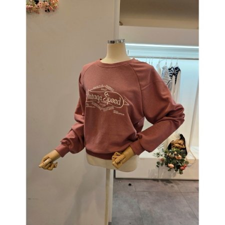 레터링 레글런 맨투맨 티셔츠