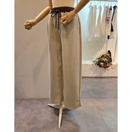 배색 밴딩 투웨이 팬츠