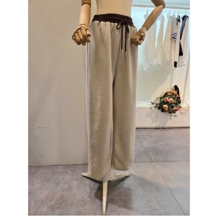 배색 밴딩 투웨이 팬츠