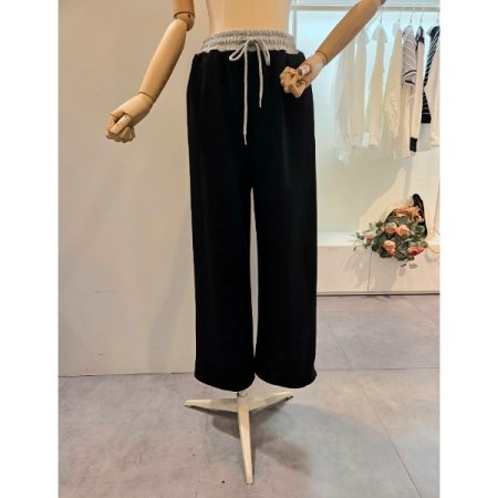 배색 밴딩 투웨이 팬츠