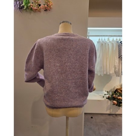 아가일 꽃 니트 가디건