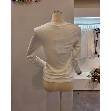 베이직 라운드 무지 티셔츠