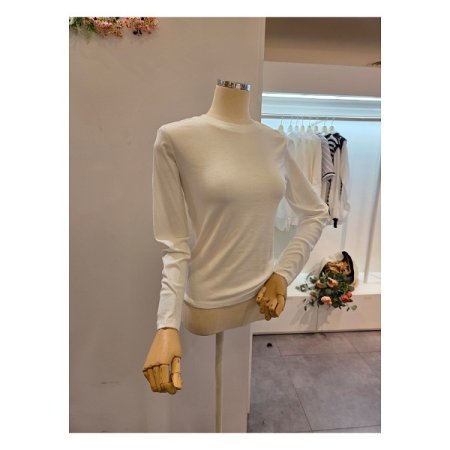 베이직 라운드 무지 티셔츠