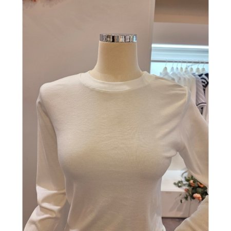 베이직 라운드 무지 티셔츠