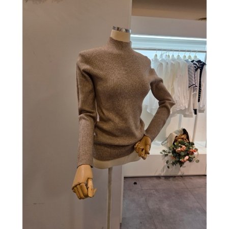 베이직 폴라 골지 니트