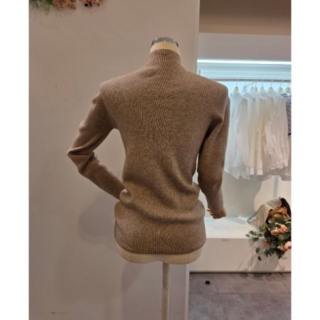 베이직 폴라 골지 니트