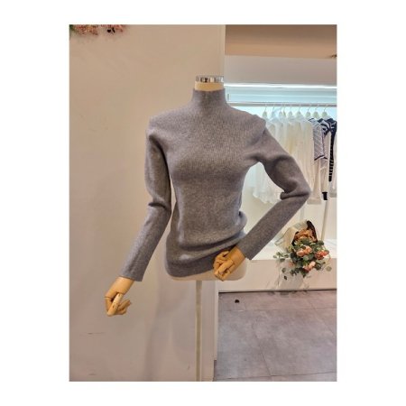 베이직 폴라 골지 니트