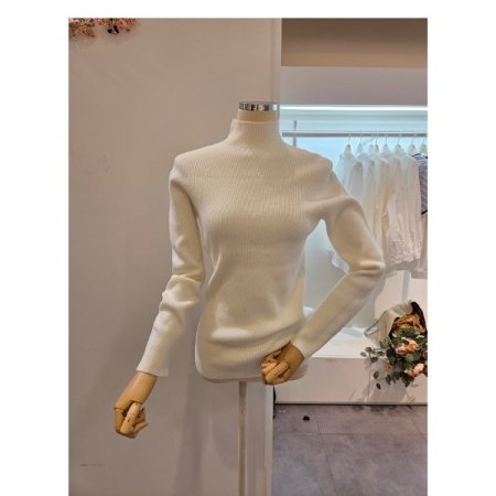 베이직 폴라 골지 니트