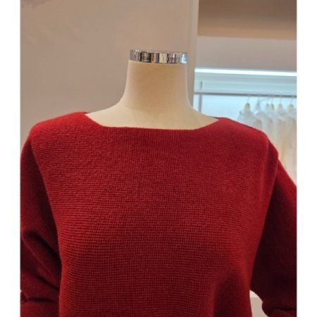 보트넥 루즈 가오리핏 니트