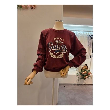 레글런 빈티지 레터링 맨투맨티셔츠