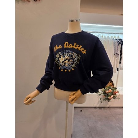 데이지플라워 맨투맨 티셔츠