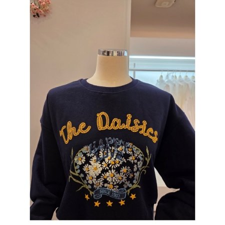 데이지플라워 맨투맨 티셔츠