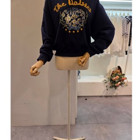 데이지플라워 맨투맨 티셔츠