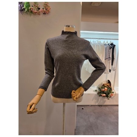 롤링 반목 골지 니트