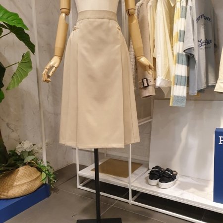 핀턱 주름 스커트