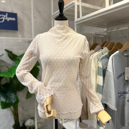 레이스 시스루 티셔츠