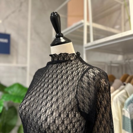 레이스 시스루 티셔츠