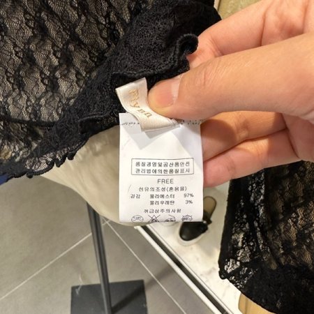 레이스 시스루 티셔츠