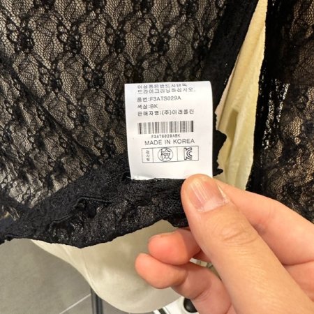 레이스 시스루 티셔츠