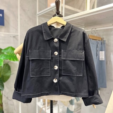 스티치 포켓 자켓