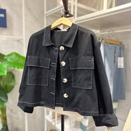 스티치 포켓 자켓