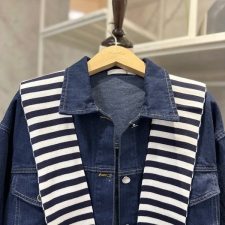 데님숄단 자켓