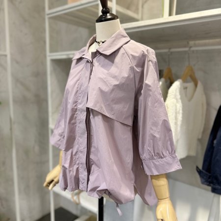 카라 스트링 점퍼