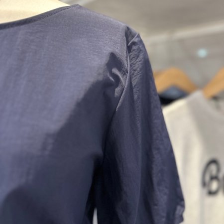 배색 주름 스트링 원피스