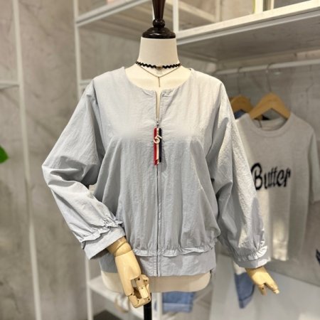 소매 셔링 야상점퍼