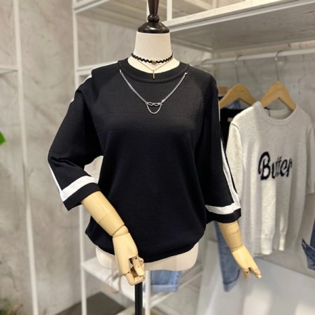 썬글라스 체인 니트