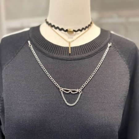 썬글라스 체인 니트