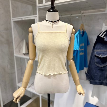 하트 민소매 가디건 세트